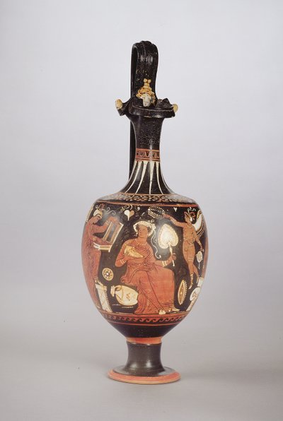 Oinochoe de Figuras Rojas y Blancas, c.310 a.C. de Greek School