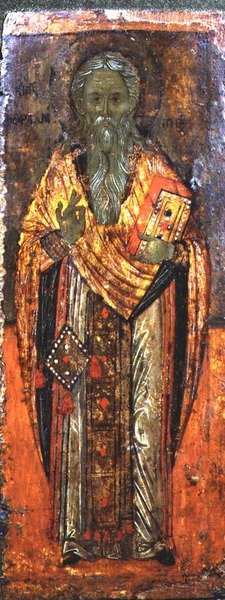 San Caralampo, icono, de Kastoria de Greek School