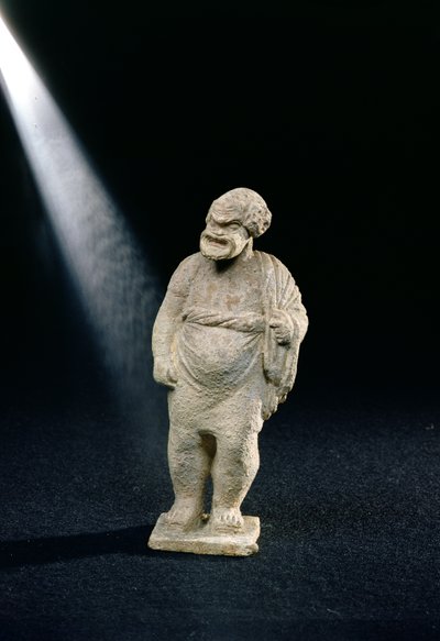 Estatuilla de un actor cómico, de Tanagra, Beocia de Greek School