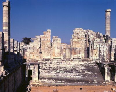 La Gran Escalera del Templo de Apolo, c.336 a.C. de Greek School