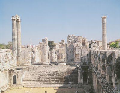 La Gran Escalera del Templo de Apolo, c.336 a.C. de Greek School