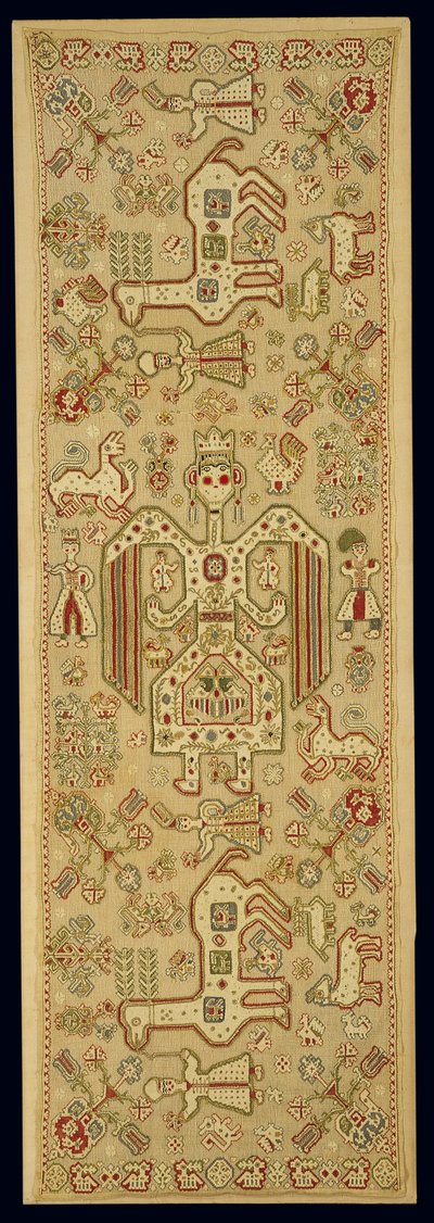 Funda de cojín nupcial, de Lefkas, Islas Jónicas, siglo XVII-XVIII de Greek School