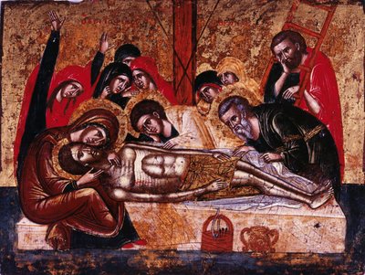 El Descendimiento de la Cruz de Greek icon