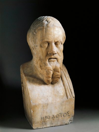 Busto de Heródoto, siglo IV a.C. de Greek or Roman