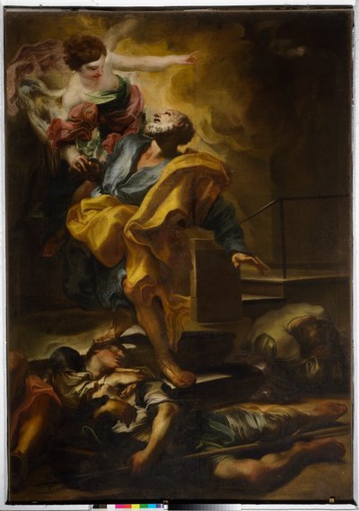 San Pedro el apóstol liberado de la prisión de Gregorio De Ferrari
