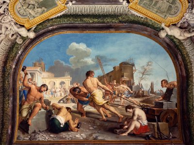Fundación de Pesaro (detalle) de Gregorio Lazzarini