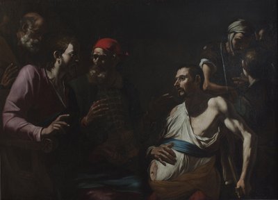 Sanando a un hombre con hidropesía, c.1630 de Gregorio Preti
