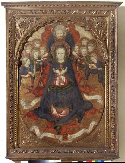 Asunción de la Virgen, c.1450 (temple sobre tabla) de Gregorio Zavattari