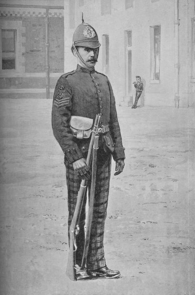 Sargento, Los Rifles Escoceses de los Cameronians de Gregory and Co