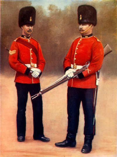 Sargento y soldado raso de los Fusileros de Dublín, 1900 de Gregory and Co