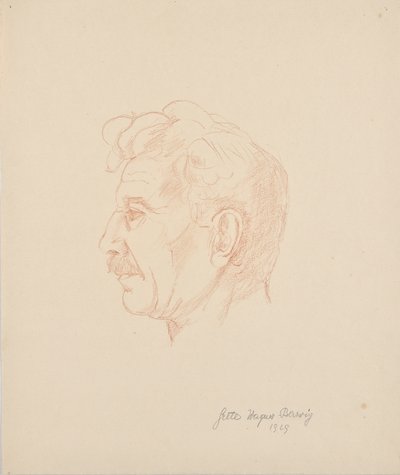 Retrato de Franz Barwig el Viejo de Grete Wagner Barwig