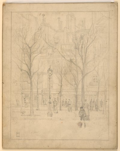 Vista de una calle de París de Griffith Baily Coale