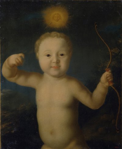 Retrato del zarevich Pedro Petrovich de Rusia 1715-1719 como Cupido, 1772 de Grigori Dmitrievich Molchanov