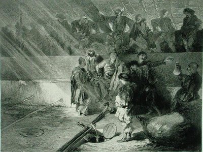 Elaboración de vino en Kahetie, Georgia, lámina 31 de un libro sobre el Cáucaso, grabado por Adolphe Mouilleron (1820-81) publicado por Alfred Leon Lemercier, París de Grigori Grigorevich (after) Gagarin