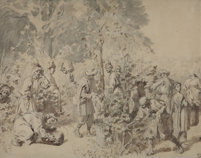 Cosecha de Uvas, Entre 1840 y 1847 de Grigori Grigorevich Gagarin