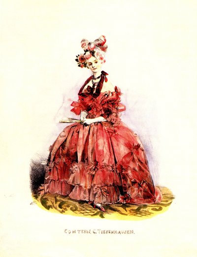 Retrato de la Condesa Catherine von Tiesenhausen 1803-1888, 1830s de Grigori Grigorevich Gagarin