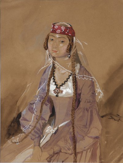 Retrato de la Condesa Marta Sologashvili, Princesa Eristavi, 1840-1842 de Grigori Grigorevich Gagarin