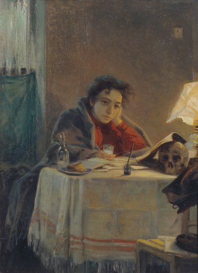 Una estudiante de Grigori Grigoryevich Myasoedov