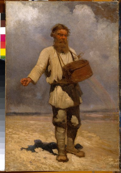 Le semeur. Peinture de Grigori (Grigoriy, Grigory) Grigoryevich Myasoyedov (Myasoedov, Miasoedov) (1834-1911), huile sur toile. de Grigori Grigoryevich Myasoedov