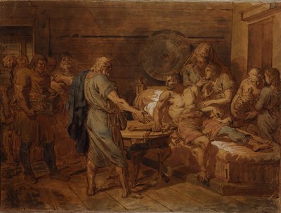 Llamado de Kuzma Minin al príncipe Dmitry Pozharsky, 1800s de Grigori Ivanovich Ugryumov