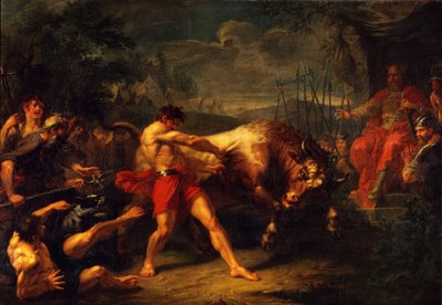 La Prueba de Fuerza de Yan Usmar, 1796 de Grigori Ivanovich Ugryumov