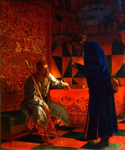 Iván IV y Malyuta Skuratov de Grigori Semenovich Sedov