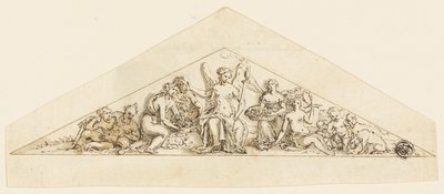 Diseño Pedimental para un Edificio de Wren de Grinling Gibbons