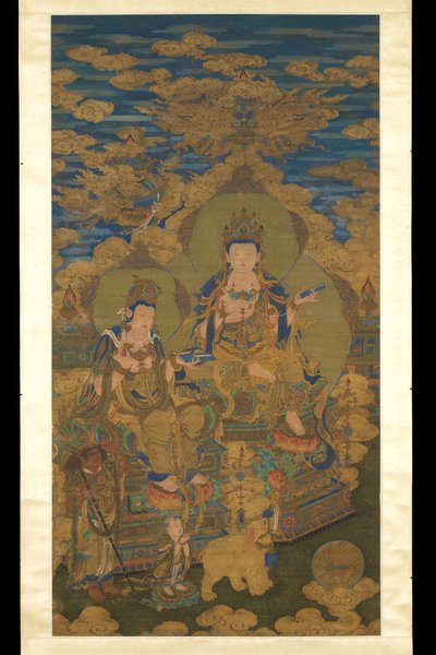 Dos versiones del bodhisattva Guanyin, c.1750 de Guanpeng (after) Ding