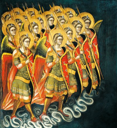 Banda armada de ángeles de Guariento di Arpo
