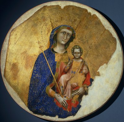 Madonna con Niño, por Ridolfo Guariento o Guariento di Arpo (activo desde 1338 hasta 1370) de Guariento di Arpo