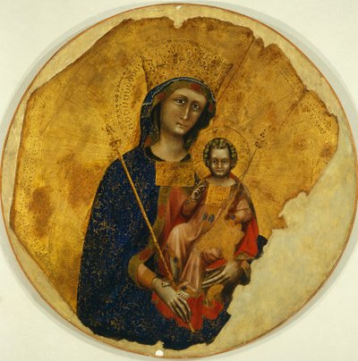 Madonna con el Niño, por Ridolfo Guariento o Guariento di Arpo (activo desde 1338 hasta 1370) de Guariento di Arpo