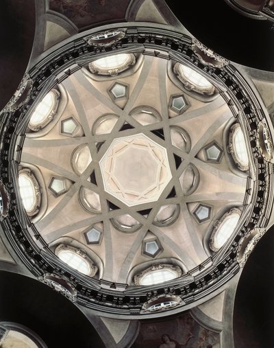 La cúpula de la Chiesa di San Lorenzo dei Teatini, Turín de Guarino Guarini