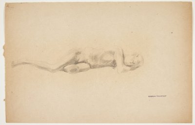 Estudio de yeso de Pompeya. Hombre acostado de Gudrun Traustedt