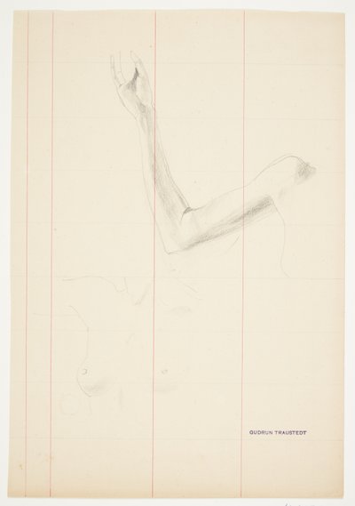 Estudios de un brazo y torso de mujer de Gudrun Traustedt