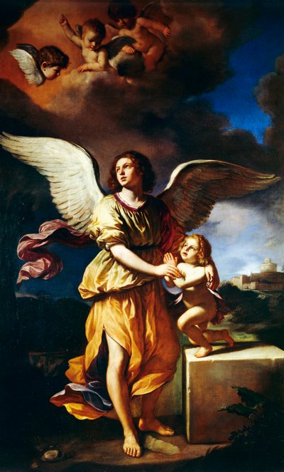 Ángel guardián de Guercino