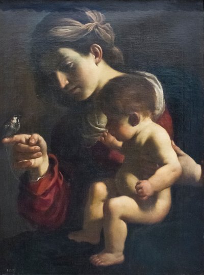 Virgen del gorrión de Guercino (1591 1666)