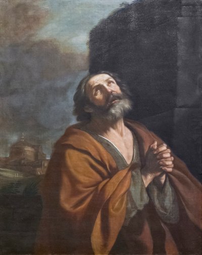 San Pedro llorando de Guercino (1591 1666)
