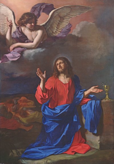 La agonía en el jardín (óleo sobre lienzo) de Guercino (1591 1666)