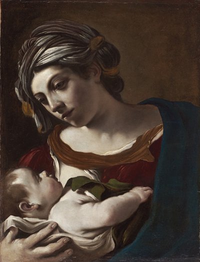Virgen con el Niño de Guercino (1591 1666)