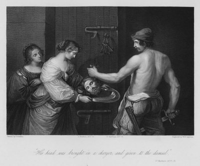 Muerte de Juan el Bautista, San Mateo XIV de Guercino