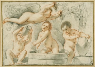 Alegoría de la elaboración del vino de Guercino