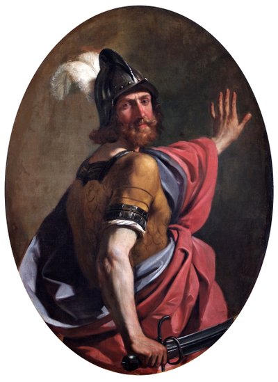 Marte como guerrero de Guercino (1591 1666)