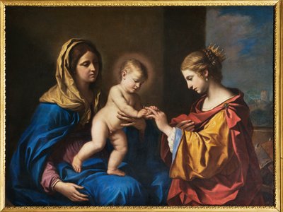 Matrimonio místico de Santa Catalina de Guercino