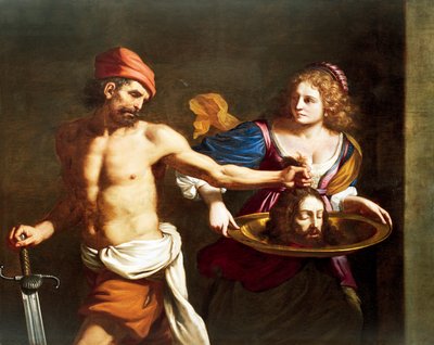 Salomé recibe la cabeza de Juan Bautista, de Giovanni Francesco Barbieri, conocido como Guercino (1591-1666), óleo sobre lienzo de Guercino (1591 1666)