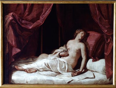 La muerte de la reina Cleopatra de Guercino