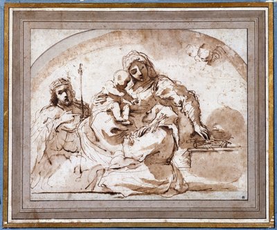 La Virgen con el Niño, San Luis y San Francisco de Guercino
