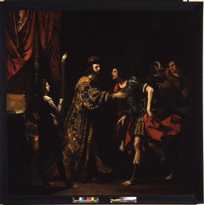 La despedida de Catón de Útica a su hijo de Guercino