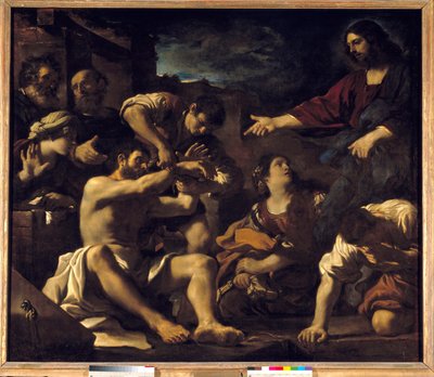 La resurrección de Lázaro de Guercino