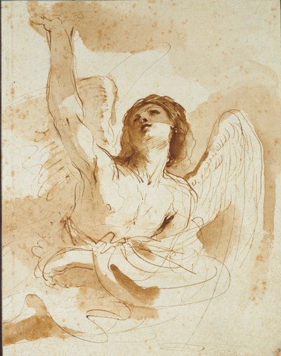 Un ángel, principios del siglo XVII de Guercino