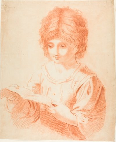 Niño leyendo de Guercino